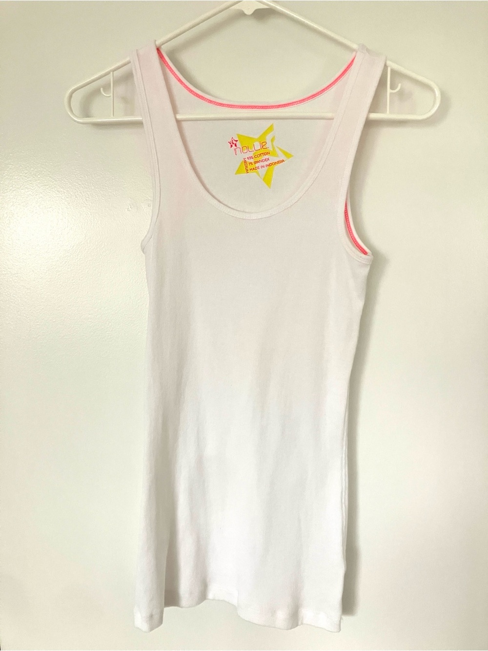 Nollie White Tank Top
